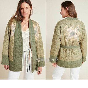 Anthropologie Quilted Patchwork Kimono jacket
